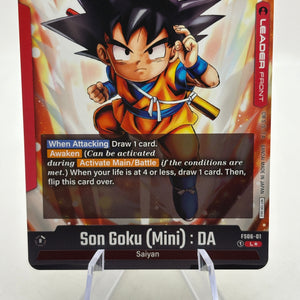 Dragon Ball Super Fusion World - Son Goku (Mini) : DA FS06-01 Leader Alt Art FRENLY BRICKS - Open 7 Days