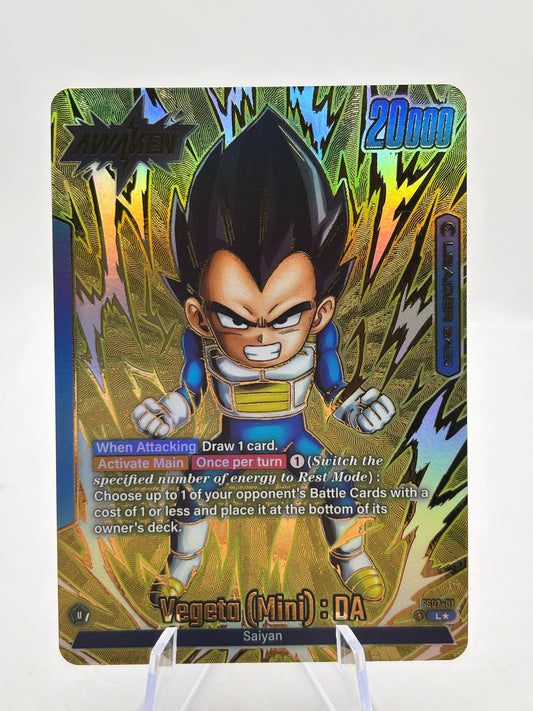 Dragon Ball Super Fusion World - Vegeta (Mini) : DA FS07-01 Leader Alt Art FRENLY BRICKS - Open 7 Days