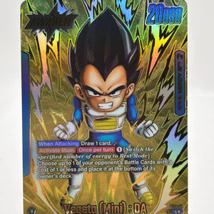 Dragon Ball Super Fusion World - Vegeta (Mini) : DA FS07-01 Leader Alt Art FRENLY BRICKS - Open 7 Days