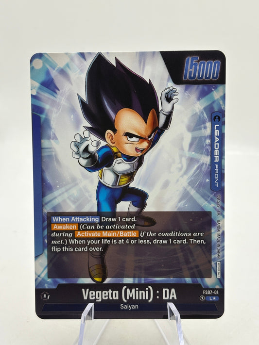 Dragon Ball Super Fusion World - Vegeta (Mini) : DA FS07-01 Leader Alt Art FRENLY BRICKS - Open 7 Days