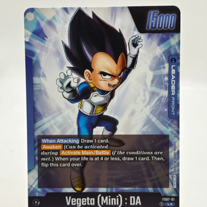 Dragon Ball Super Fusion World - Vegeta (Mini) : DA FS07-01 Leader Alt Art FRENLY BRICKS - Open 7 Days