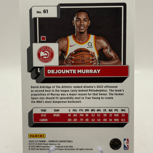 2022-23 Panini Donruss #61 Dejounte Murray 18/25 Yellow
