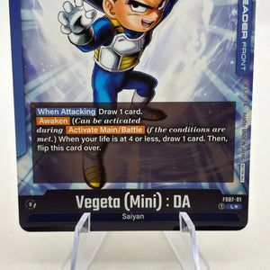 Dragon Ball Super Fusion World - Vegeta (Mini) : DA FS07-01 Leader Alt Art FRENLY BRICKS - Open 7 Days