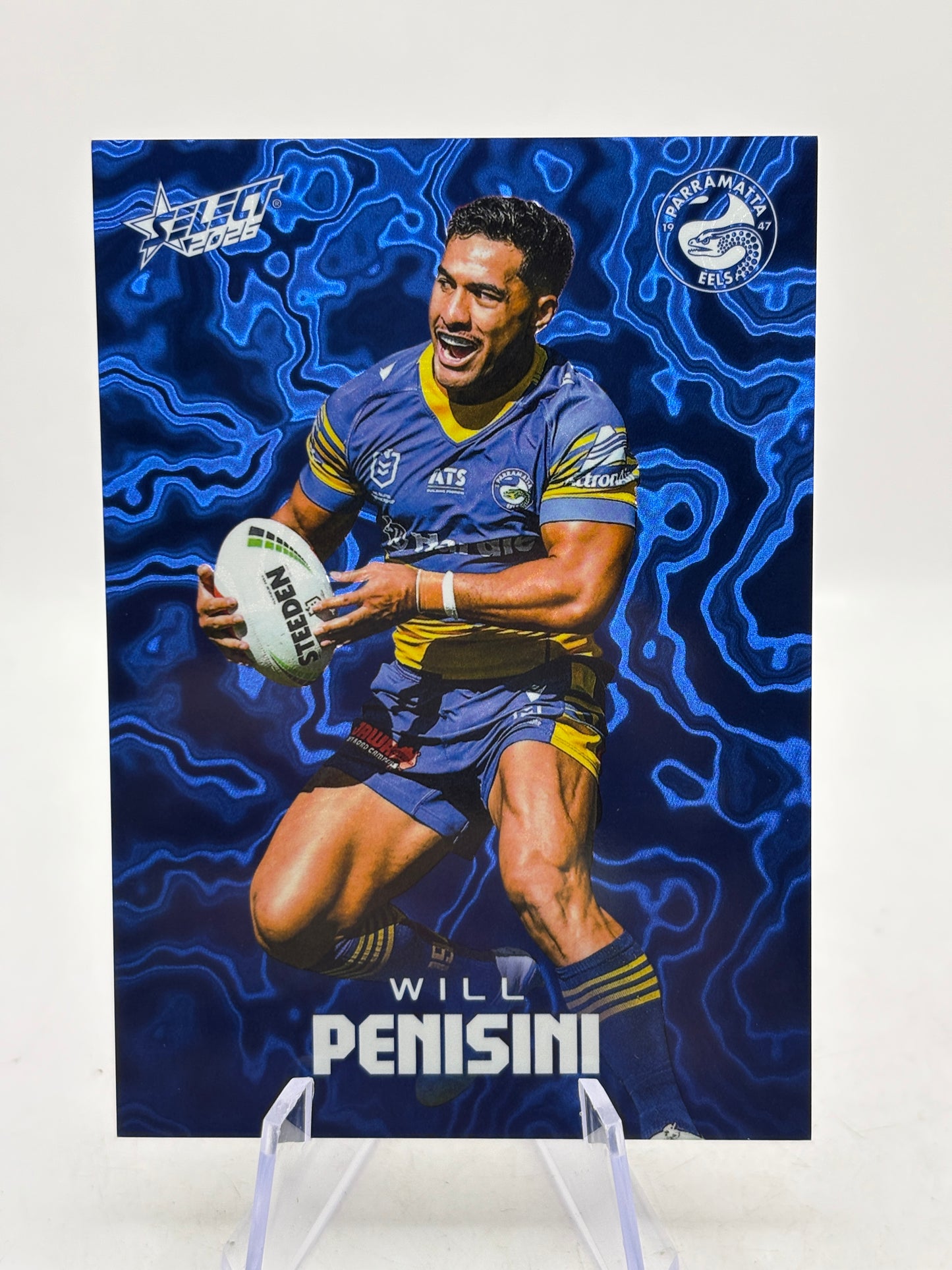 2026 Select NRL - M128 Mercury Will Penisini 432/450 Parramatta Eels image 5