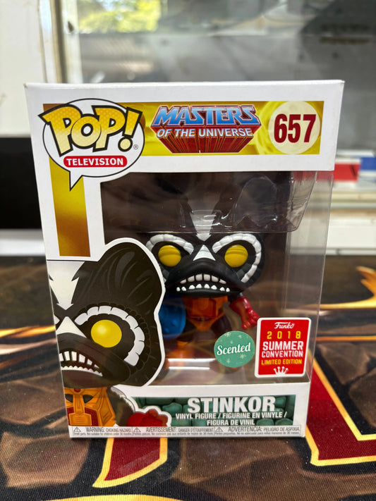 Funko Pop! Vinyl Stinkor 657 Masters of the Universe MOTU Scented 2018 SDCC FRENLY BRICKS - Open 7 Days