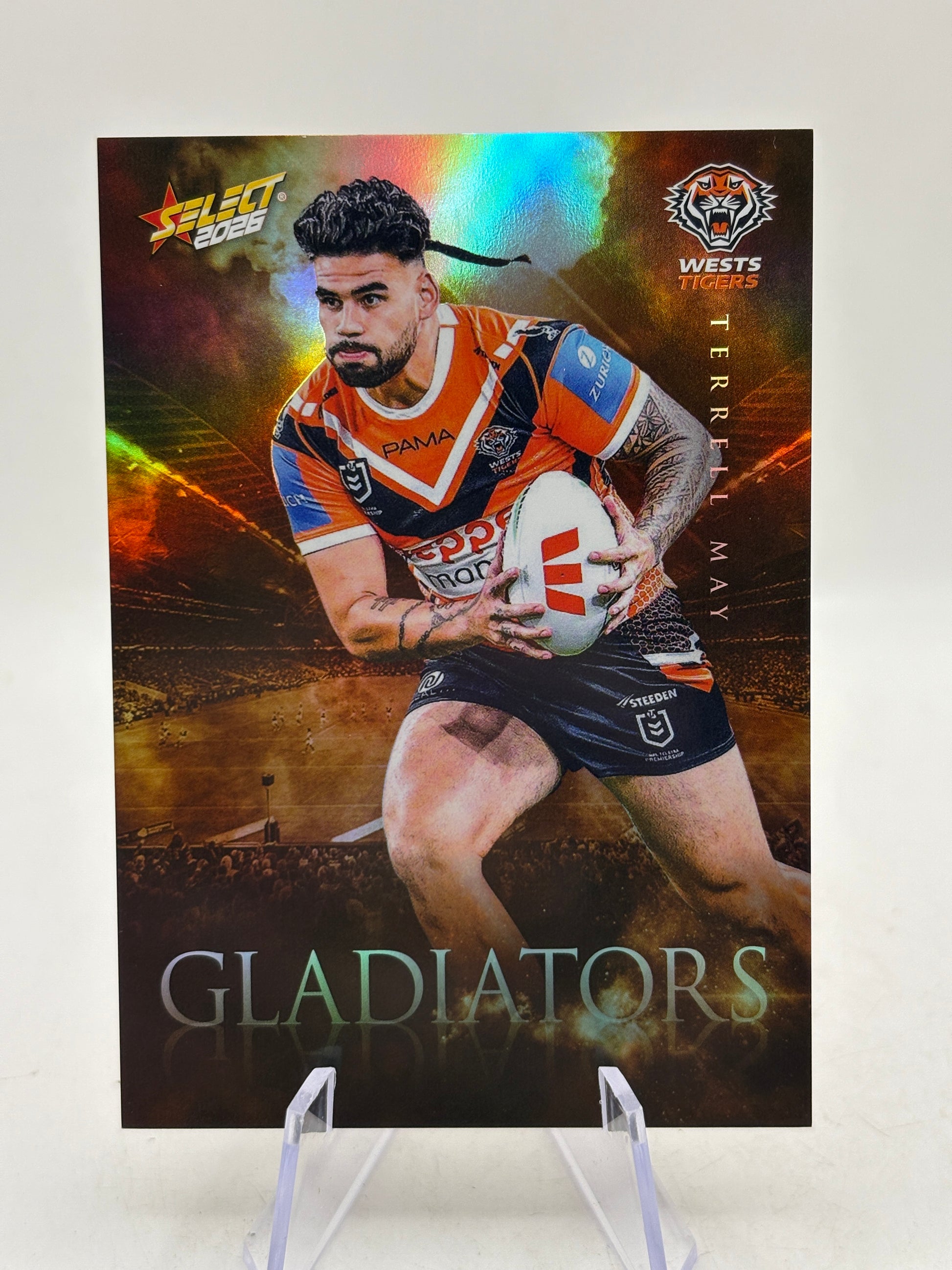 2026 Select NRL - Gladiators G149 Terrell May 096/599 West Tigers