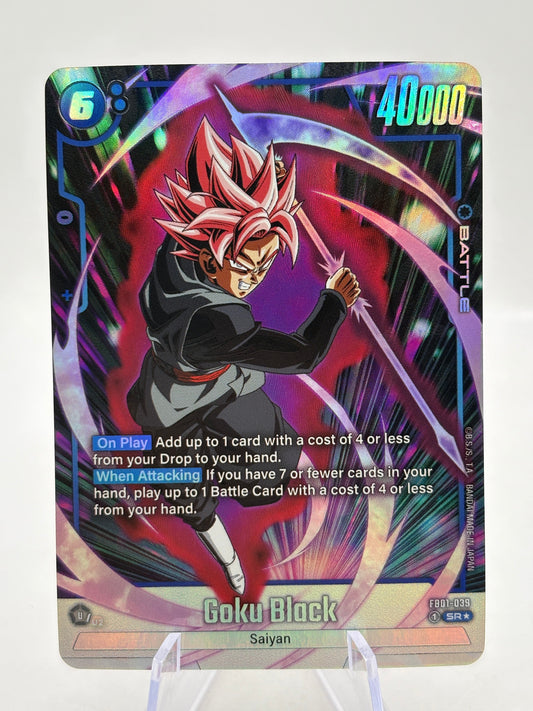 Dragon Ball Super Fusion World - Goku Black FB01-039 SR Alt Art FRENLY BRICKS - Open 7 Days