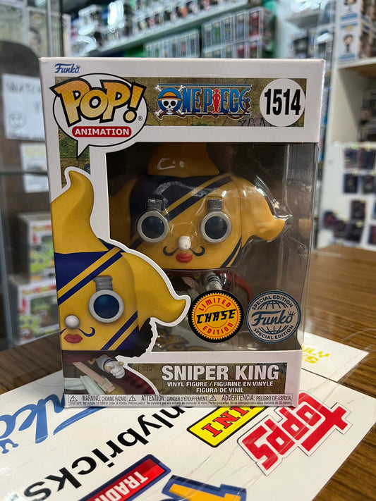 Funko POP Animation - Sniper King #1514 (Limited Chase Exclusive) FRENLY BRICKS - Open 7 Days