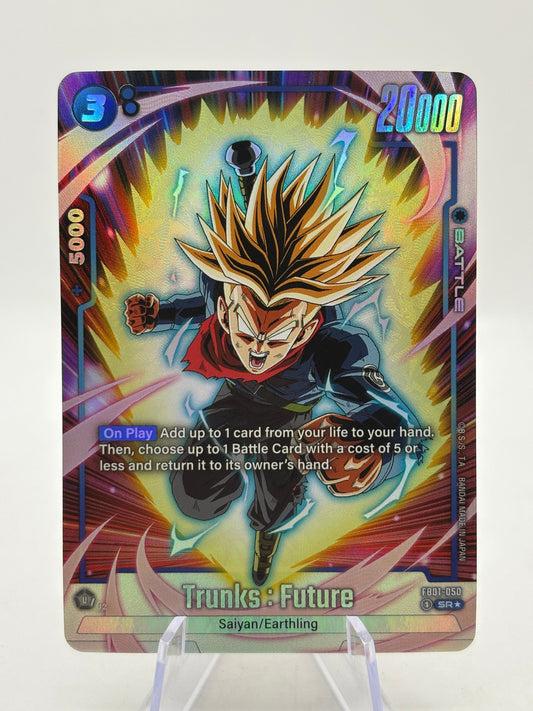 Dragon Ball Super Fusion World - Trunks : Future FB01-050 SR Alternate Art FRENLY BRICKS - Open 7 Days
