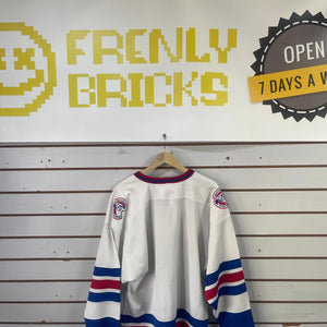 Nike Umass Lowell River Hawks Vintage Hockey Jersey XL FRENLY BRICKS - Open 7 Days