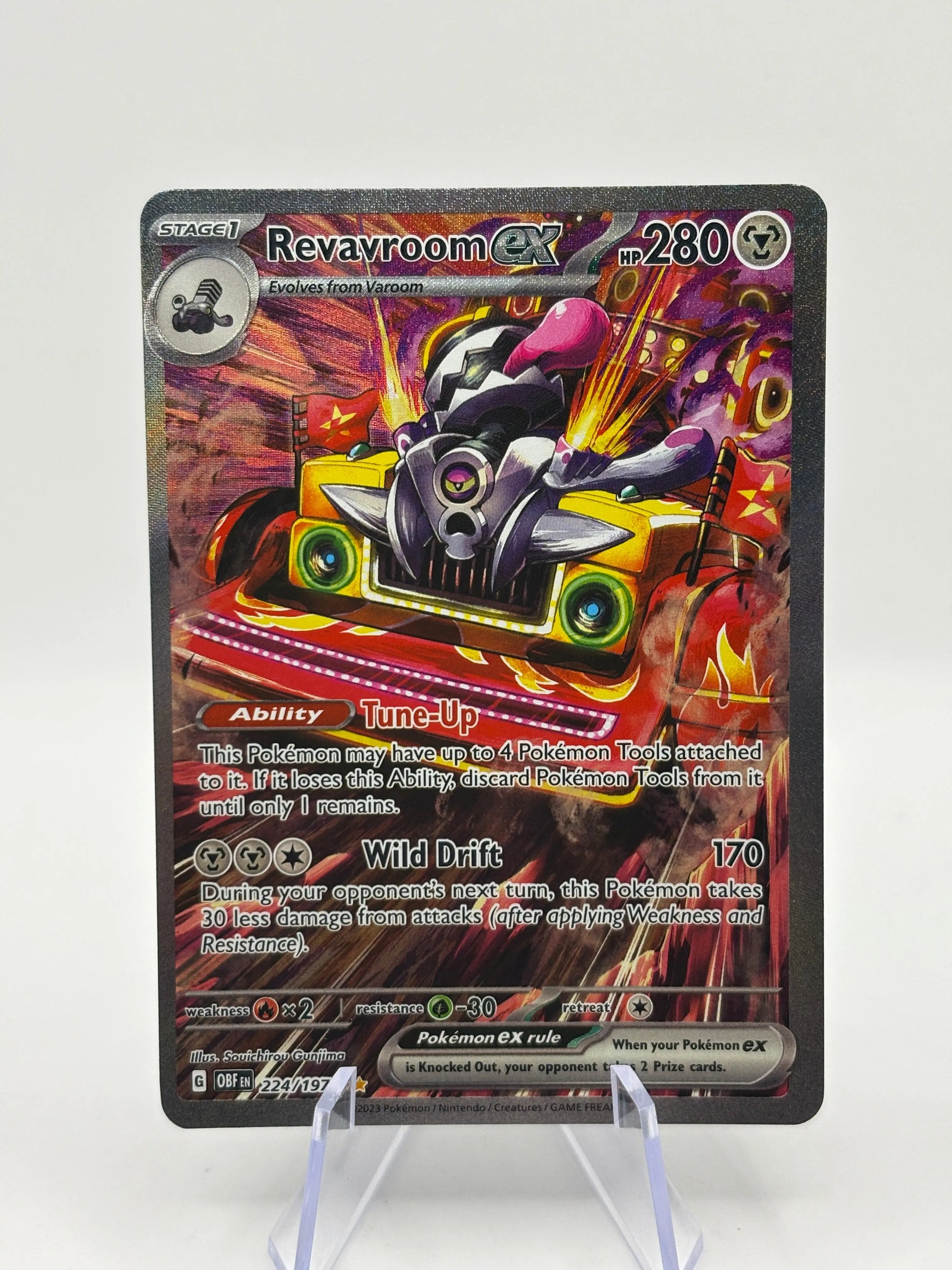 Pokemon TCG Obsidian Flames - Revavroom EX 224/197 SIR LP FRENLY BRICKS - Open 7 Days