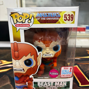Funko Pop Masters of the Universe - Beast Man #539 NYCC 2017 Flocked LE Sticker FRENLY BRICKS - Open 7 Days
