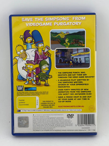 Sony Playstation 2 - The Simpsons Game Video Game with Manual FRENLY BRICKS - Open 7 Days