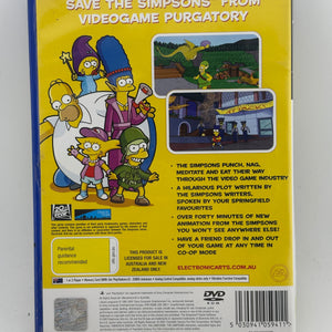 Sony Playstation 2 - The Simpsons Game Video Game with Manual FRENLY BRICKS - Open 7 Days