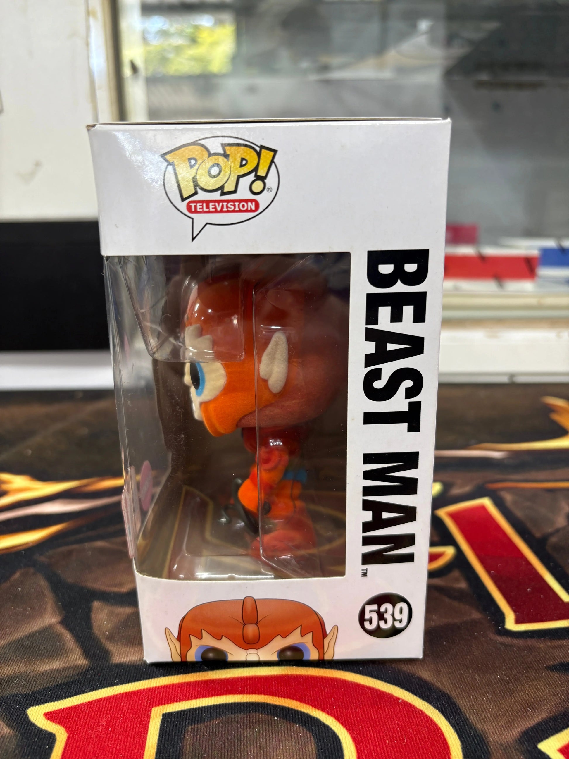 Funko Pop Masters of the Universe - Beast Man #539 NYCC 2017 Flocked LE Sticker FRENLY BRICKS - Open 7 Days