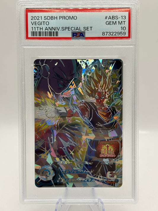 2021 SDBH Promo - Vegito ABS-13 11th Anniversary Special Set PSA 10 FRENLY BRICKS - Open 7 Days
