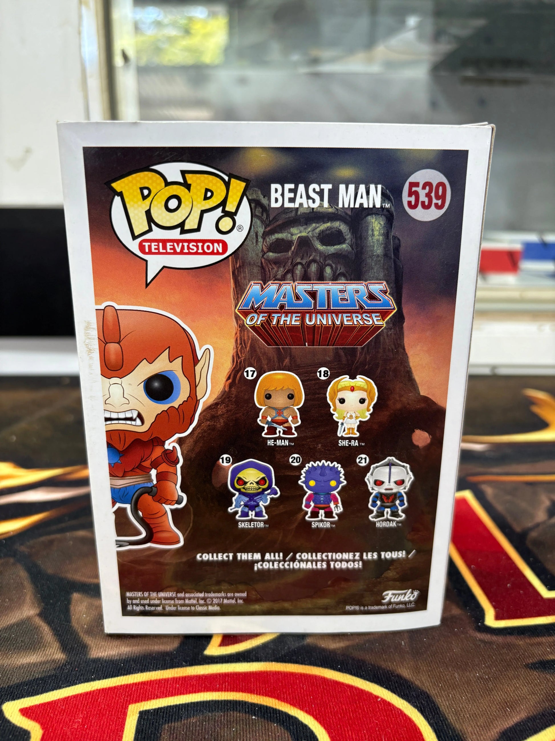 Funko Pop Masters of the Universe - Beast Man #539 NYCC 2017 Flocked LE Sticker FRENLY BRICKS - Open 7 Days