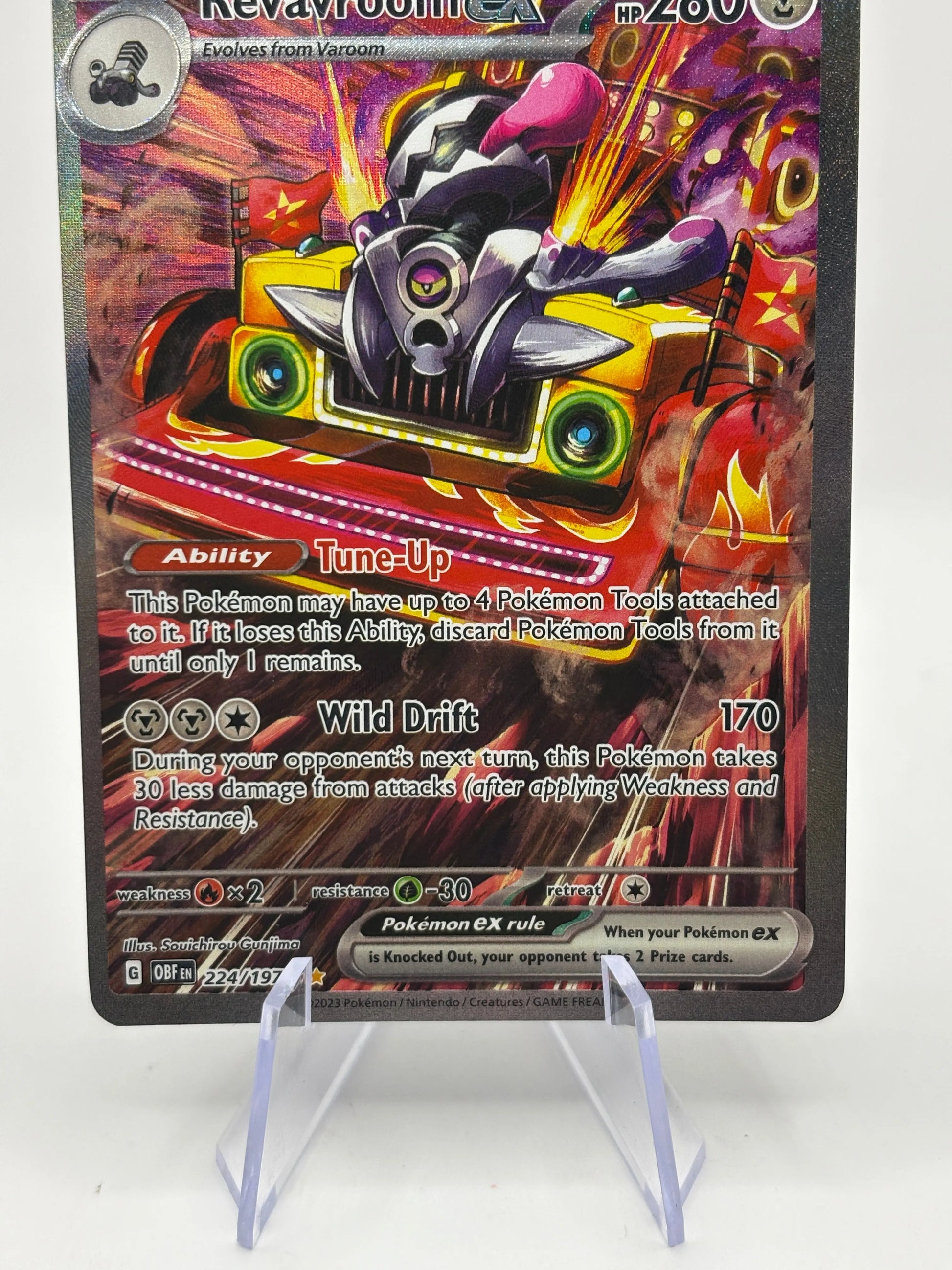 Pokemon TCG Obsidian Flames - Revavroom EX 224/197 SIR LP FRENLY BRICKS - Open 7 Days