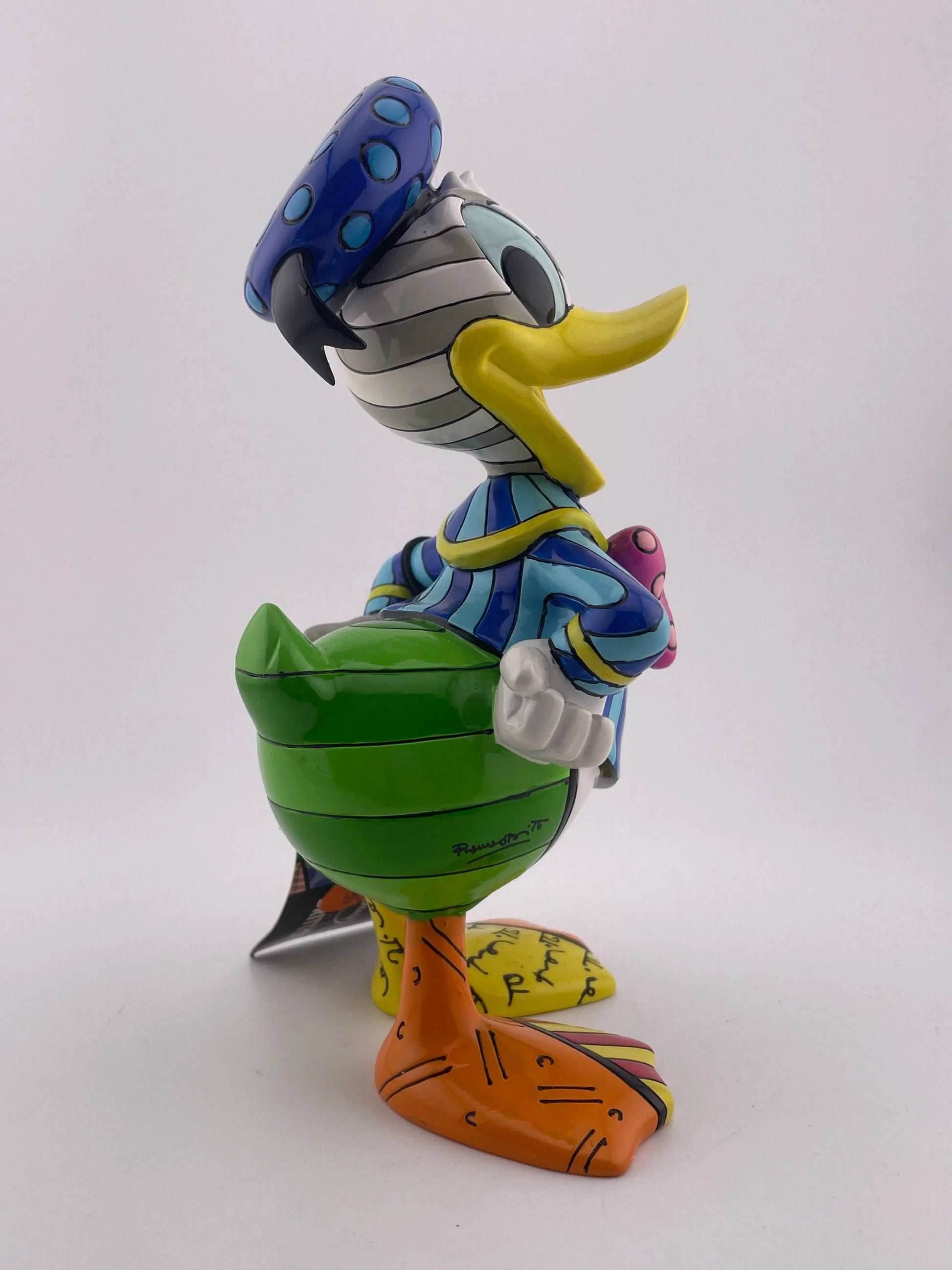 Disney’s Character Porcelain showcase Britto Donald Duck NIB +combinedshipping FRENLY BRICKS - Open 7 Days