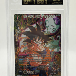 2024 DBS Masters - Son Goku, Apex of the Origin SCR Beckett 10 Black Label FRENLY BRICKS - Open 7 Days