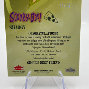 2024 Fleer Scooby Doo Ghouls Best Friend Diamond Relics /15 Shaggy #32 FRENLY BRICKS - Open 7 Days