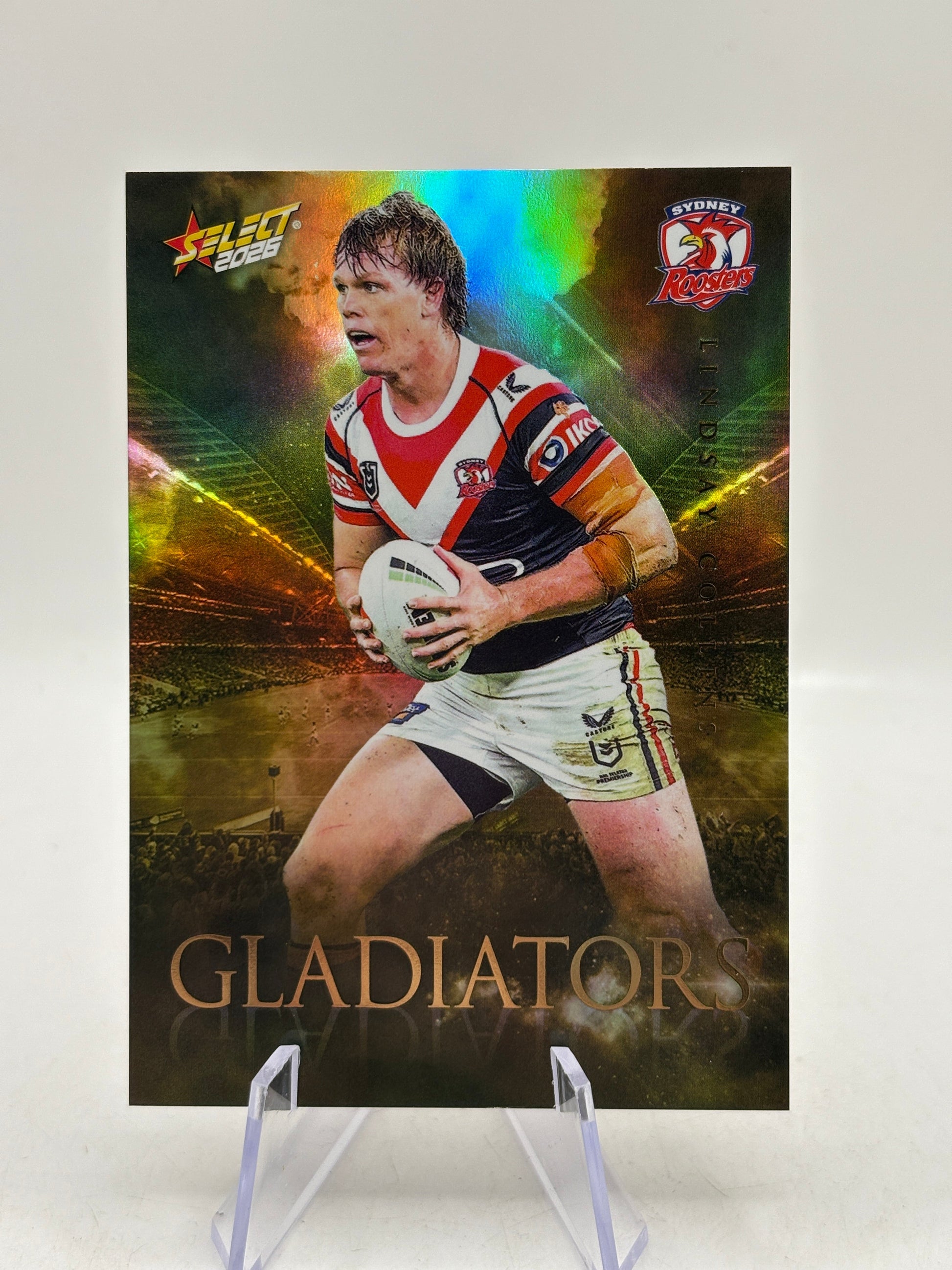 2026 Select NRL - Gladiators Gold Linday Collins 067/140 Roosters product image image 1