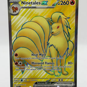 Pokemon TCG 151 MEW - Ninetales EX 186/165 Full Art LP FRENLY BRICKS - Open 7 Days