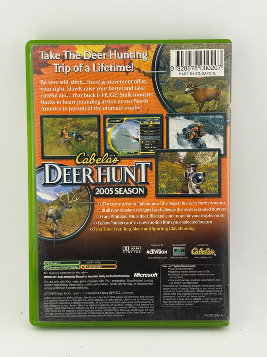Microsoft Original Xbox - Cabela’s Deer Hunt 2005 Season Complete FRENLY BRICKS - Open 7 Days