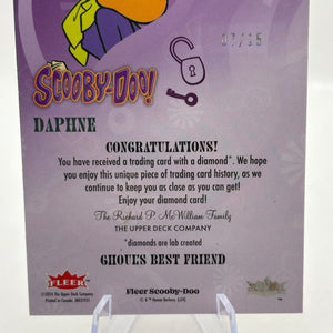 2025 Fleer Scooby-Doo #25 Daphne Ghoul's Best Friend Diamond /15 FRENLY BRICKS - Open 7 Days
