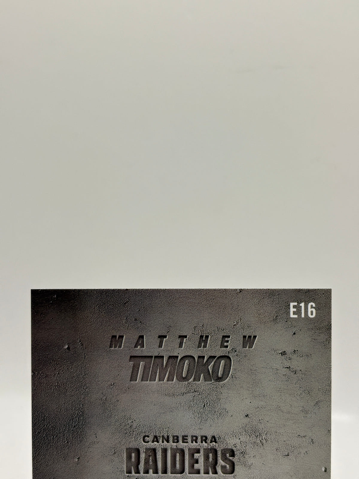 2026 Select NRL - Etched E16 Matthew Timoko 054/185 Raiders, photo 7 image 7