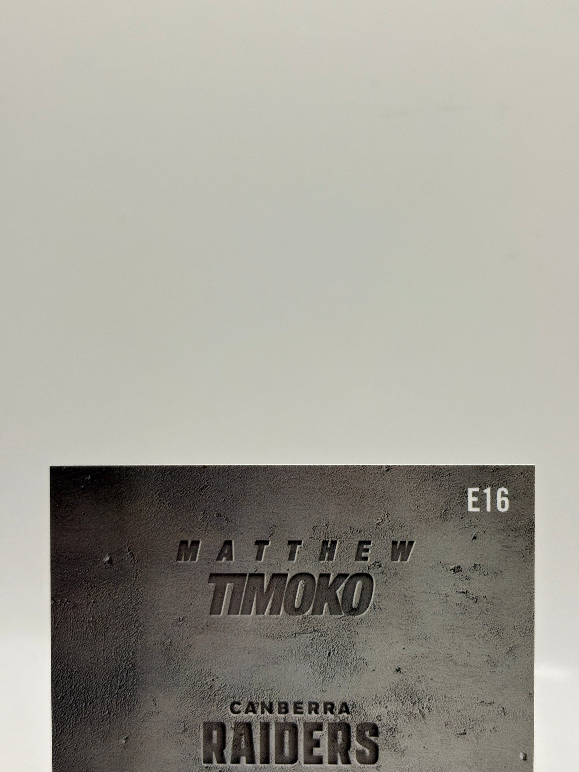 2026 Select NRL - Etched E16 Matthew Timoko 054/185 Raiders image 3 image 3