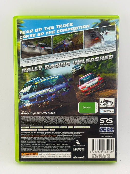 Microsoft Xbox 360 - Sega Rally Video Game with Manual FRENLY BRICKS - Open 7 Days