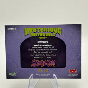 2024 Fleer Scooby Doo Mysterious Material Quad Relics /249 Shaggy #MMQ-4 FRENLY BRICKS - Open 7 Days