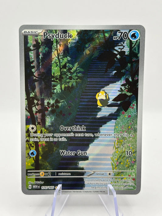 Pokemon TCG 151 MEW - Psyduck 175/165 Illustration Rare NM FRENLY BRICKS - Open 7 Days