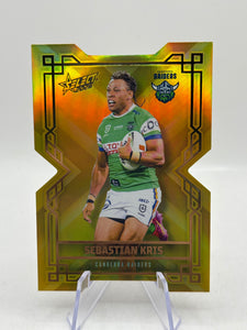 2026 Select NRL CDG16 - Sebastian Kris Gold Diecut 016/250 Raiders