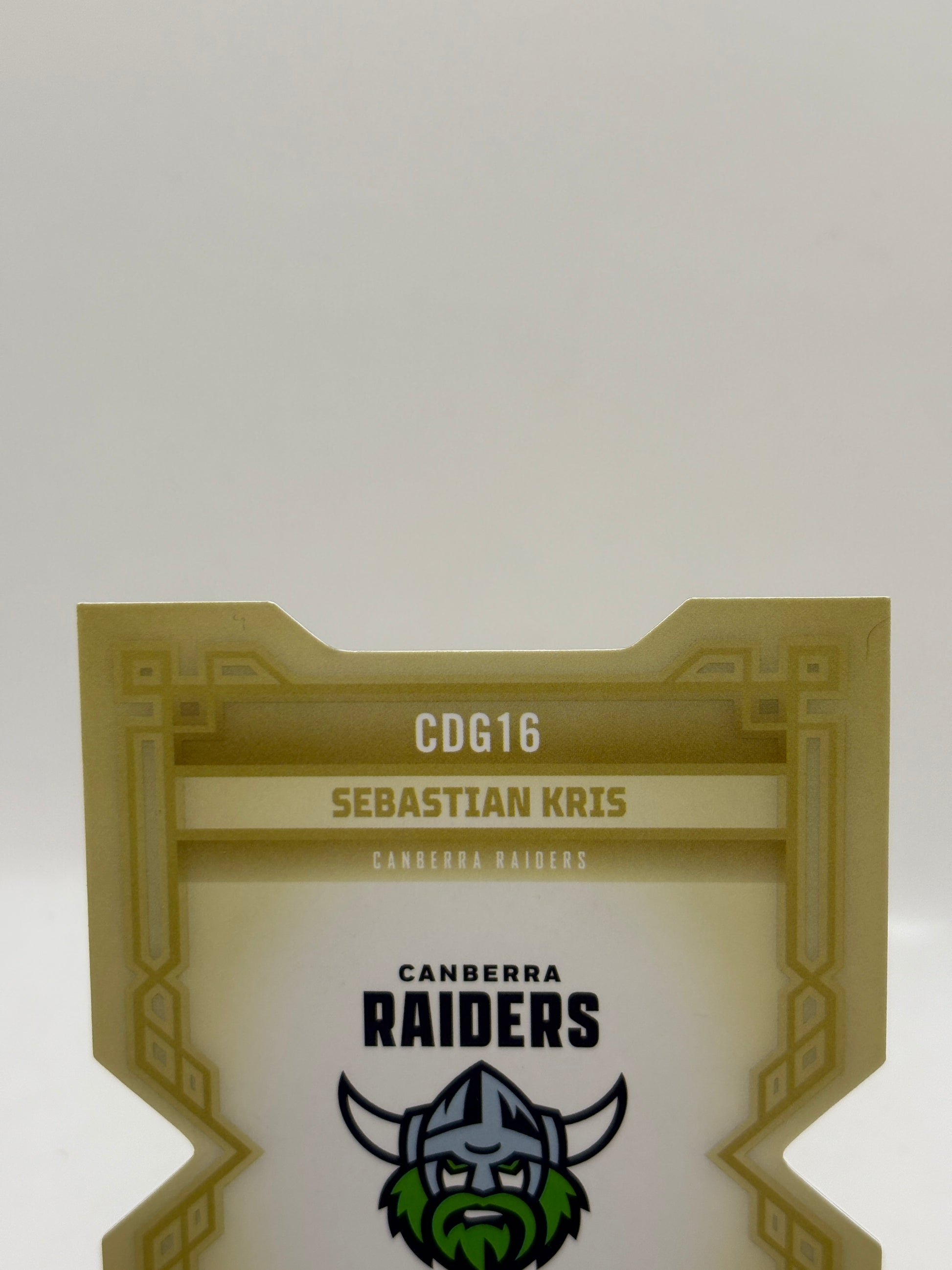 2026 Select NRL CDG16 - Sebastian Kris Gold Diecut 016/250 Raiders