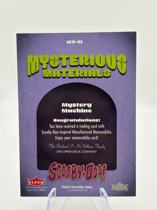 2024 Fleer Scooby-Doo Mystery Machine Mysterious Materials Patch #MV-11 FRENLY BRICKS - Open 7 Days