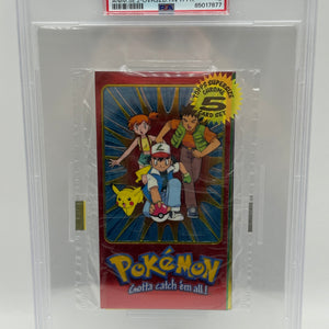 2000 Topps Pokemon TV Ash & Others Supersize 5 Card Set PSA 9 Mint FRENLY BRICKS - Open 7 Days