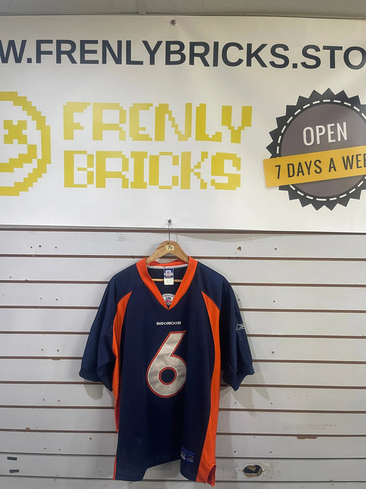 NFL Denver Broncos Jay Cutler #6 Vintage Reebok Jersey Large FRENLY BRICKS - Open 7 Days