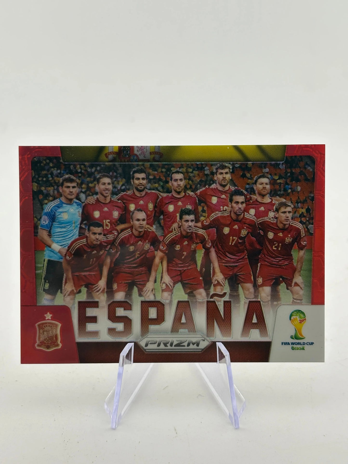2014 Panini Fifa World Cup Brasil - #29 Spain Team Photo “Espana” Red /149 FRENLY BRICKS - Open 7 Days