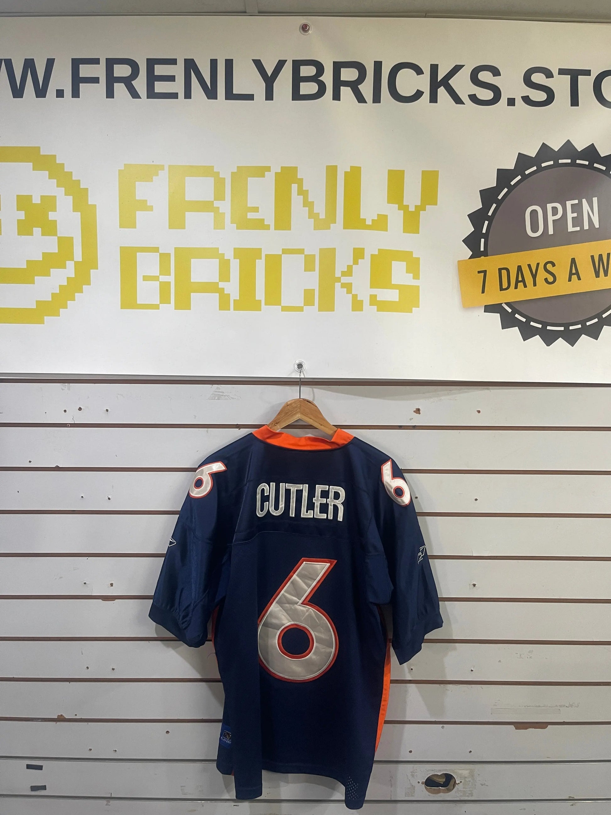 NFL Denver Broncos Jay Cutler #6 Vintage Reebok Jersey Large FRENLY BRICKS - Open 7 Days