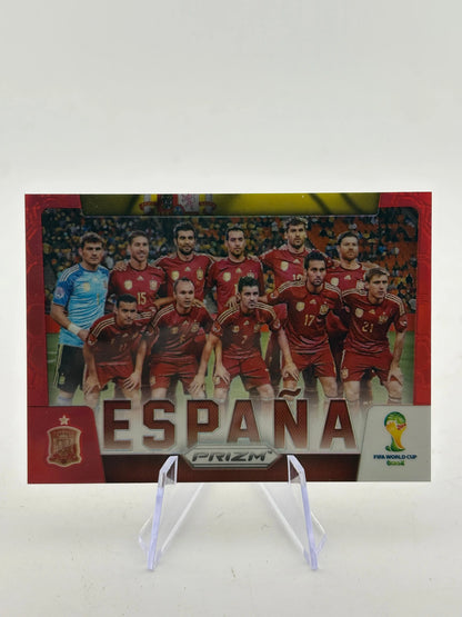2014 Panini Fifa World Cup Brasil - #29 Spain Team Photo “Espana” Red /149 FRENLY BRICKS - Open 7 Days