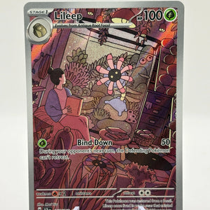 Pokemon TCG Stellar Crown - Lileep 145/142 Art Rare NM FRENLY BRICKS - Open 7 Days