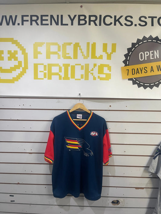 AFL FUBU THE COLLECTION Rare Adelaide Crows Vintage Shirt Medium FRENLY BRICKS - Open 7 Days