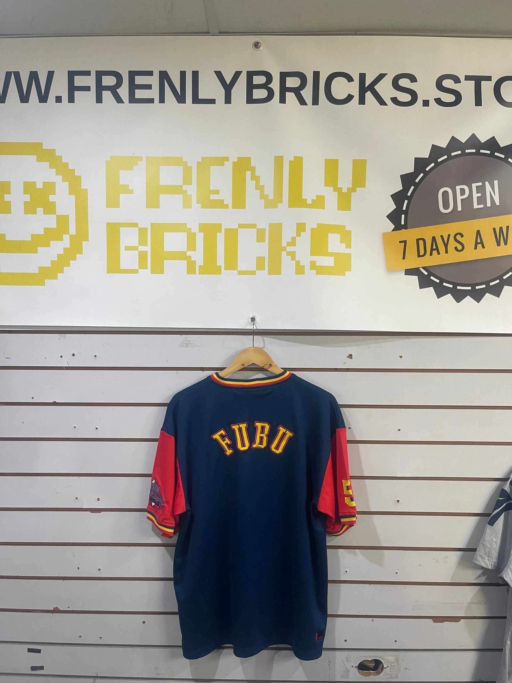 AFL FUBU THE COLLECTION Rare Adelaide Crows Vintage Shirt Medium FRENLY BRICKS - Open 7 Days