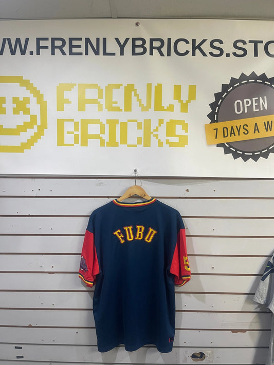 AFL FUBU THE COLLECTION Rare Adelaide Crows Vintage Shirt Medium FRENLY BRICKS - Open 7 Days