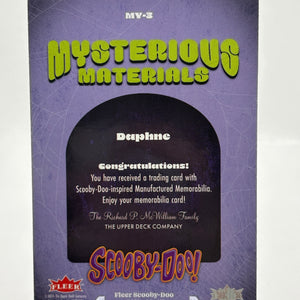 2025 Fleer Scooby-Doo Mysterious Materials Relic Daphne #MY-3 FRENLY BRICKS - Open 7 Days