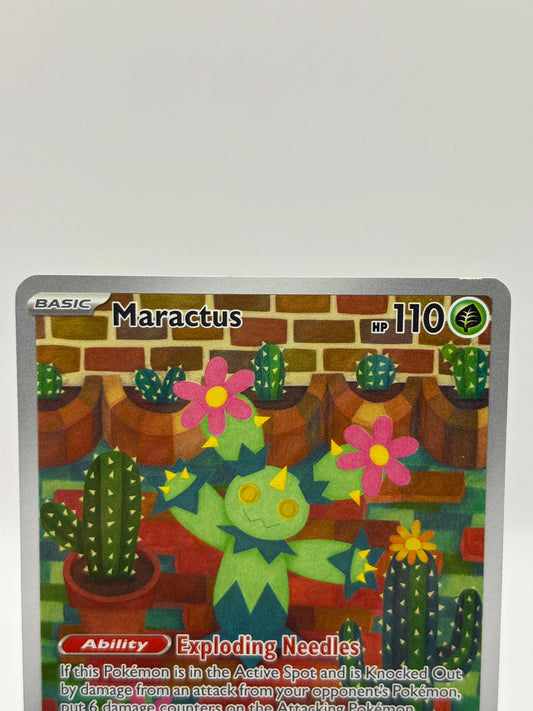 Pokemon TCG Journey Together - Maractus 160/159 Art Rare LP FRENLY BRICKS - Open 7 Days