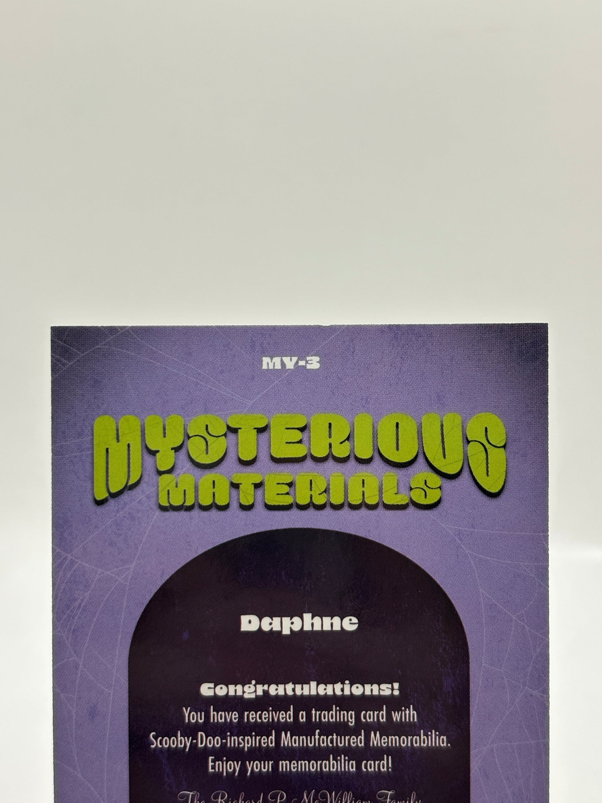 2025 Fleer Scooby-Doo Mysterious Materials Relic Daphne #MY-3 FRENLY BRICKS - Open 7 Days