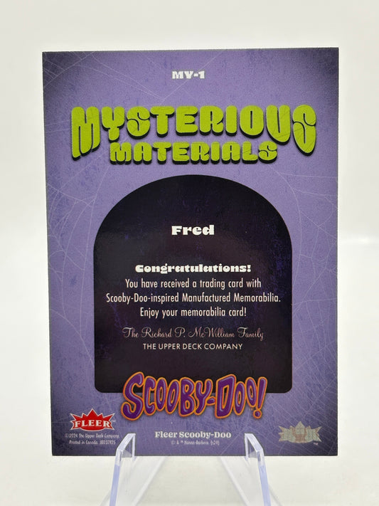 2025 Fleer Scooby-Doo FRED - Mysterious Materials  Relic MY-1 FRENLY BRICKS - Open 7 Days
